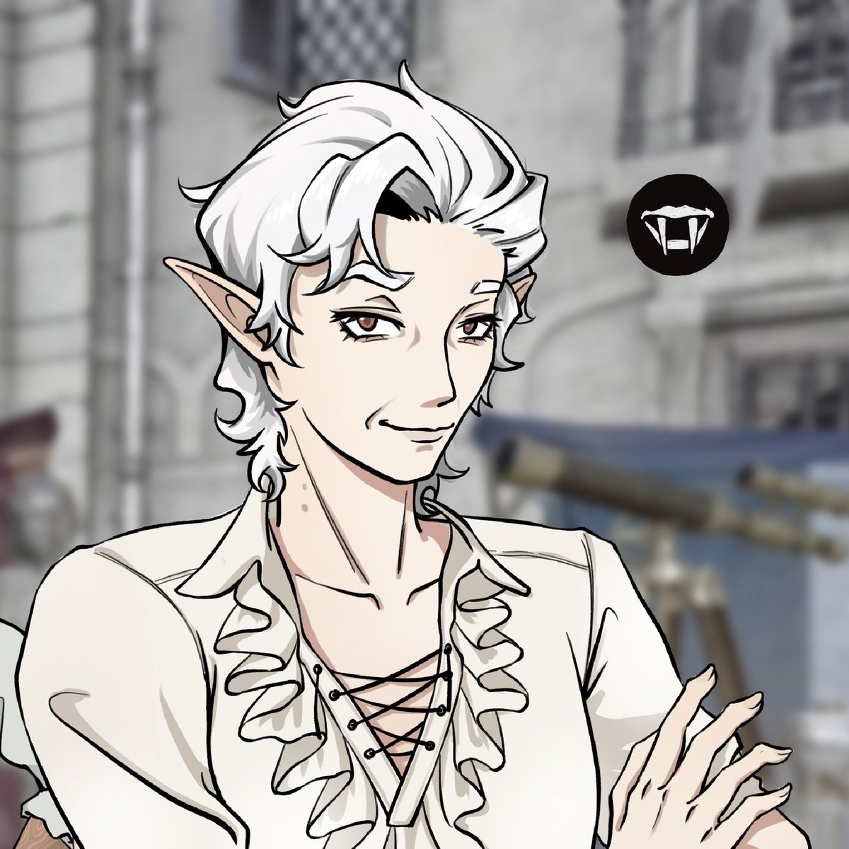 Yangweigou's tweet photo. （事后清晨）怎么只吸了一口就贫血了（智8tav挠头中）#bg3 #BaldursGate3 #Astarion https://t.co/1oU8ZZ77Nl