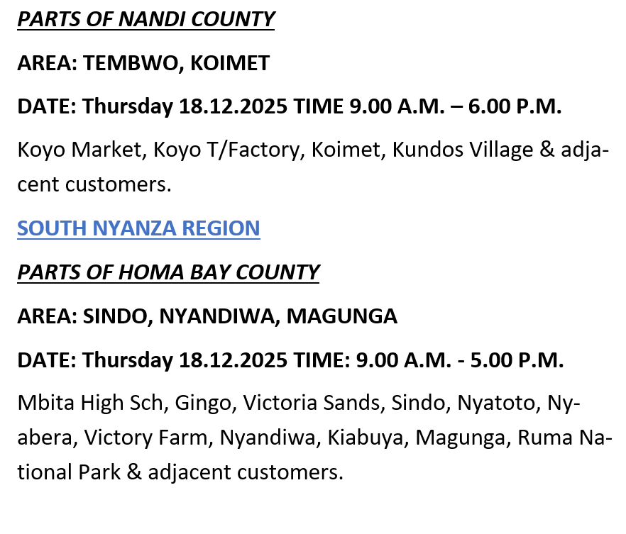 Kenya Power tweet media
