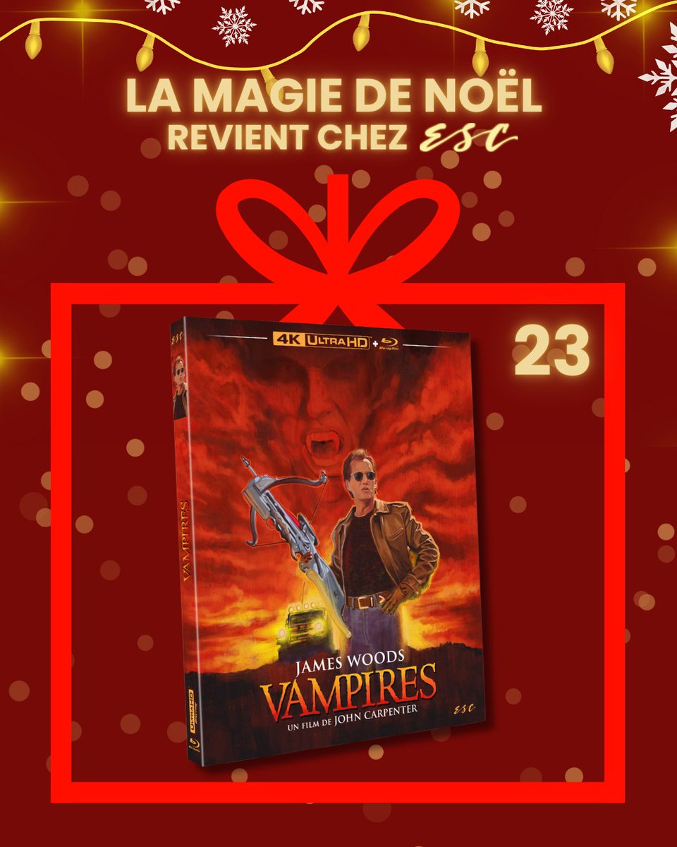 🎁 Aujourd'hui on vous fait gagner un COMBO 4K + Blu-ray VAMPIRES !

Pour participer c'est très simple :

❤️ Likez + RT

🚨 Abonnez vous à <a href="/ESC_Films_/">ESC Films</a> 

🍿 Et identifiez un ami !

#CONCOURS #JEUCONCOURS

📆 Tirage au sort semaine prochaine !