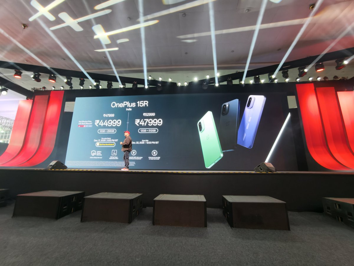 stufflistings's tweet photo. OnePlus 15R pricing.

#RiseAsOne #OnePlus15R #OnePlusPadGo2 #PowerOnLimitsOff https://t.co/BIllNpCuQI