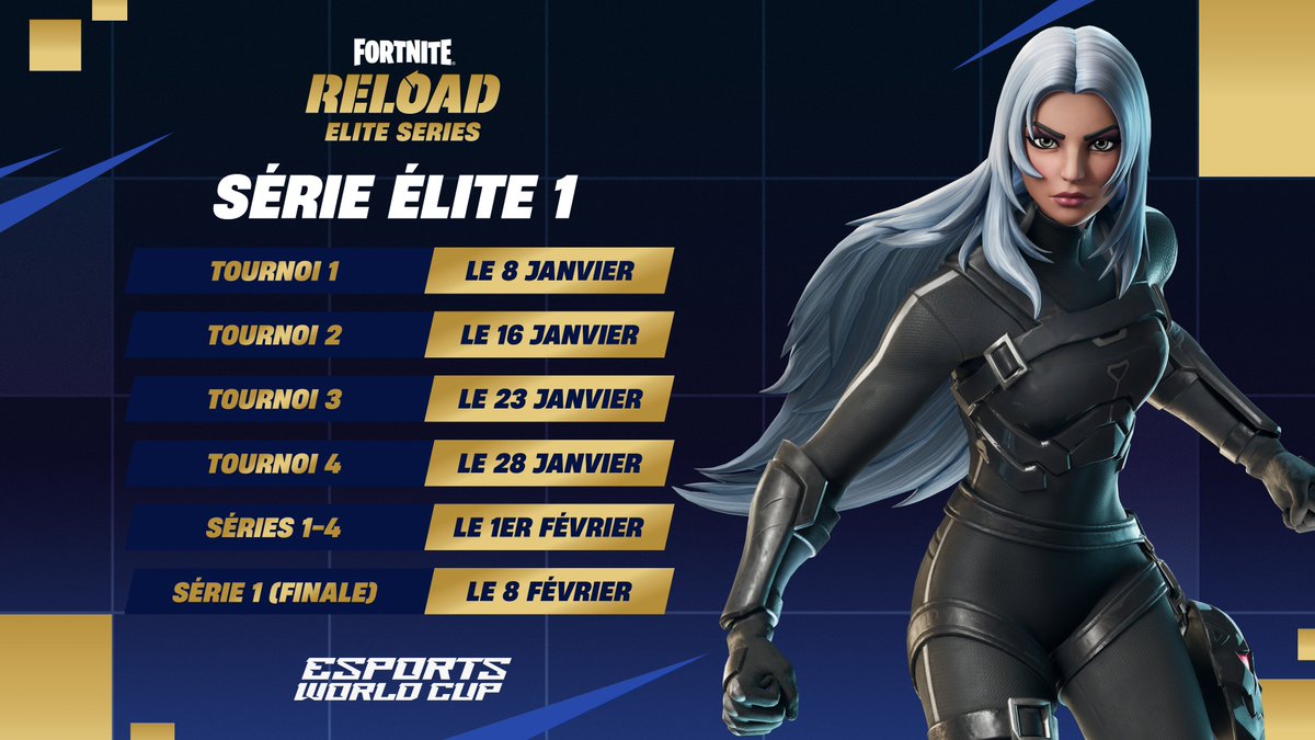 Fortnite est de retour à l'EWC à Riyad, en Arabie saoudite, avec la Série élite Recharge 🚨

Les qualifications en duo débutent le 8 janvier : fn.gg/Fortnite-EWC20…