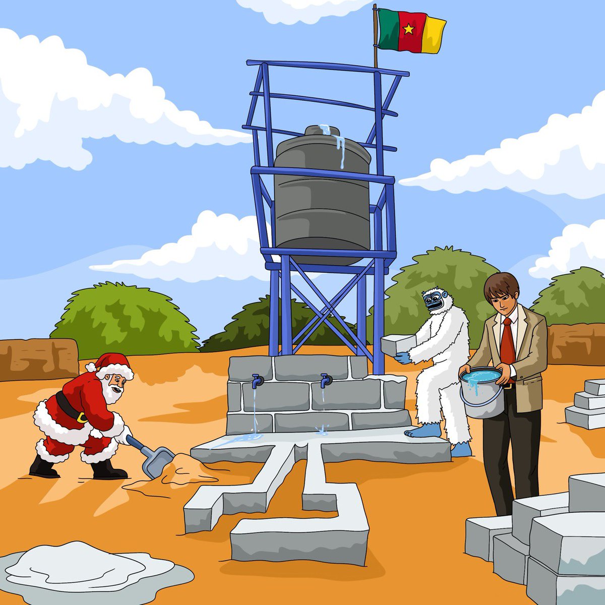 lofitheyeti's tweet image. A HUGE Thank You to the $SANTA 🎅🏻 Community on Solana  (@roboPBOC) for their massive donation 🙏

The Lofi Foundation is building another water well in a new country right now! Soon, Lofi &amp;amp; Santa will provide clean water to an entire village in Cameroon 🇨🇲

Additionally, we are…