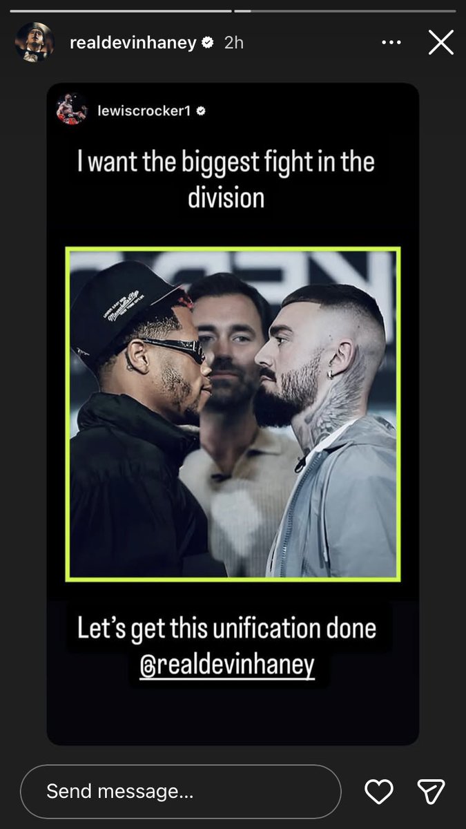 today Lewis Crocker accepts Team Haney unification call out.

#Boxing #HaneyCrocker