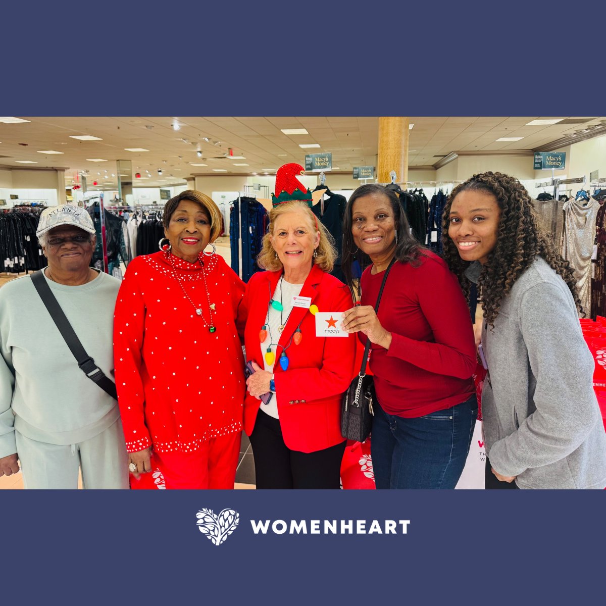 WomenHeartOrg's tweet photo. Huge thanks to @Macys for including us in the Giving Back Parade at Oglethorpe Mall! 💖 WomenHeart Champion Murem Sharpe shared heart health info & made powerful connections. Grateful for a day of community, care & advocacy! #WomenHeart #BragAboutIt #MacysGives https://t.co/XX5NSCW05u