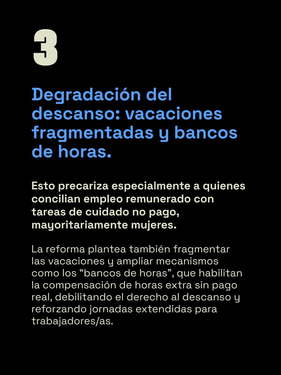 ✊🏽CONTRA LA REFORMA LABORAL DE MILEI: contra el ajuste sobre nuestros cuerpos y nuestras vidas.
JUEVES 18.12 ~ 15 hs. ~ PLAZA DE MAYO~
Todo derecho condensa una lucha histórica. Ningún derecho se entrega. La respuesta sólo puede ser colectiva: UNIR LAS LUCHAS ES LA TAREA