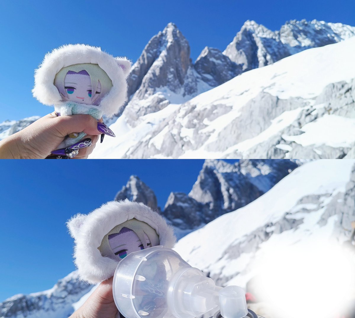 got him winter accessories and took him along on an adventure