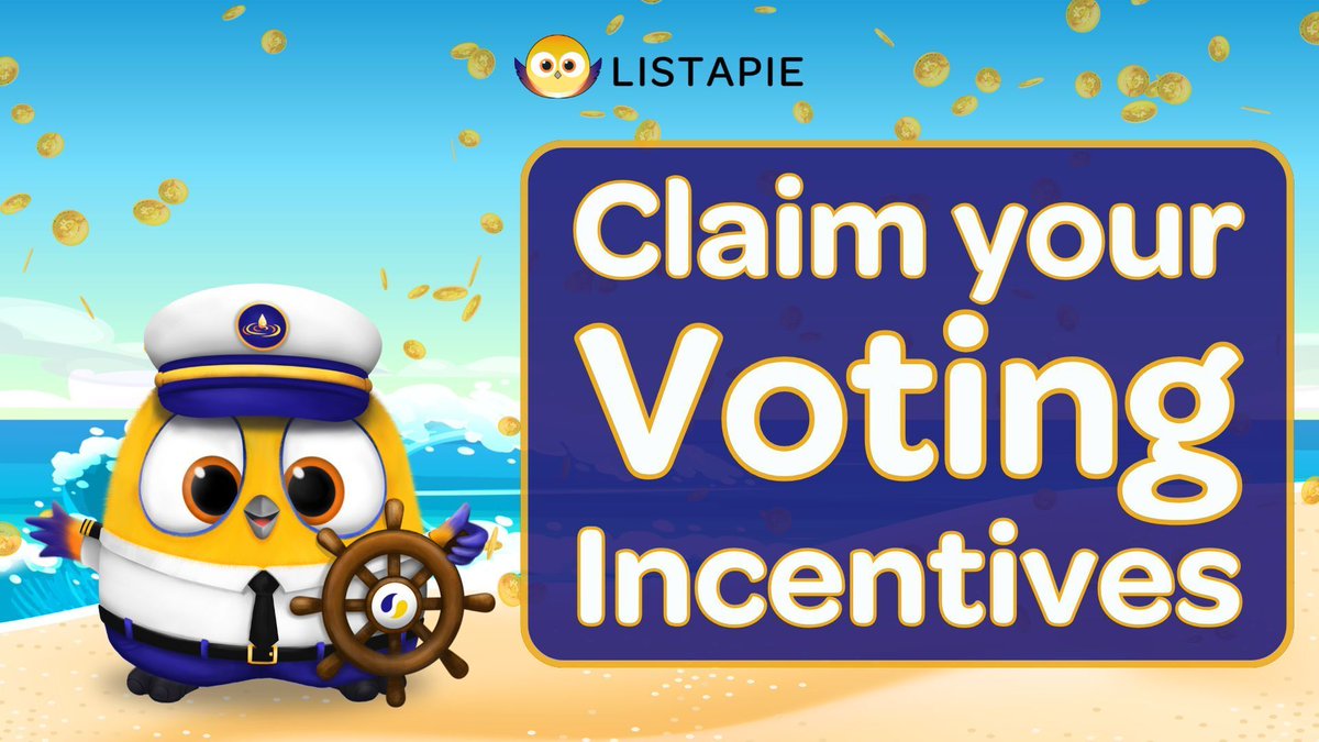 Listapiexyz_io's tweet photo. Your voting incentives are rolling out on the @Listapiexyz_io Voting Market!📦

#vlLTP voters from the previous epoch can now claim their portion of more than $6,100 in incentives.💰

Pick up your rewards here:👇
https://t.co/PVxLAZwyGX https://t.co/bLexC8f55l