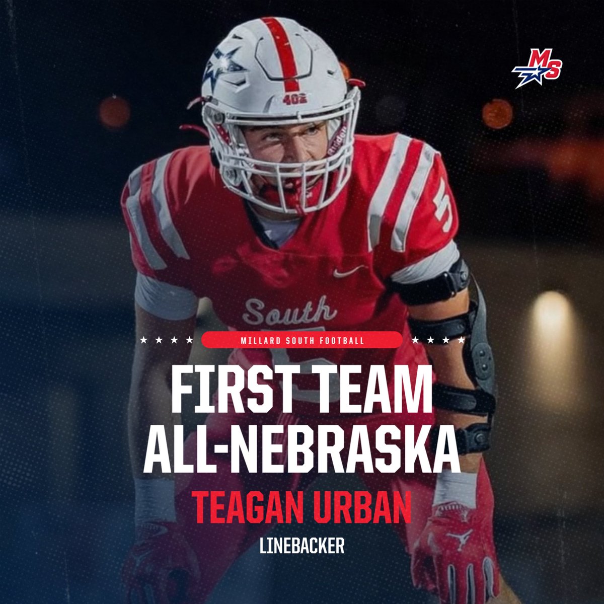 Millard South Football tweet media