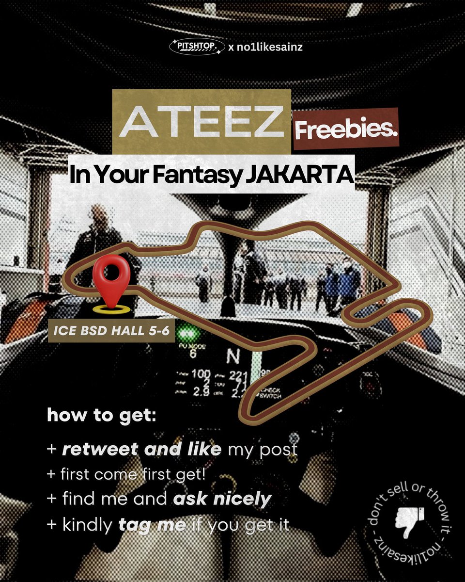 no1likesainz's tweet photo. 🏴‍☠️ ATEEZ IYF in JAKARTA 🏎️💨
edited by no1likesainz

📍 ICE BSD Hall 5-6
🗓️ 31 Jan 2026
⏰ D-Day (TBA)

⭑atiny only 
⭑dm for trade (online only)
⭑like &amp; rt this tweet 
⭑tag me if you get the freebies 
⭑don’t sell or throw it away ⚠️
#ATEEZ #ATEEZinJakarta #InYourFantasy https://t.co/1zdaO27Vg5
