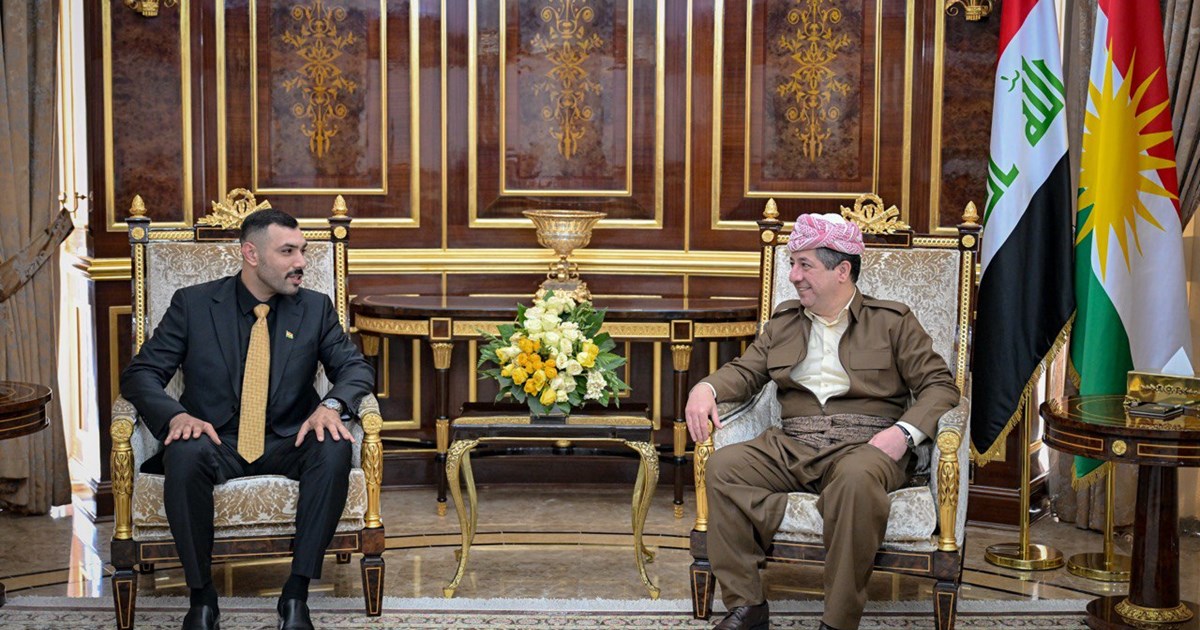 رئيس حكومة إقليم كوردستان يستقبل البطل الكوردي بادين حسو. التفاصيل 
