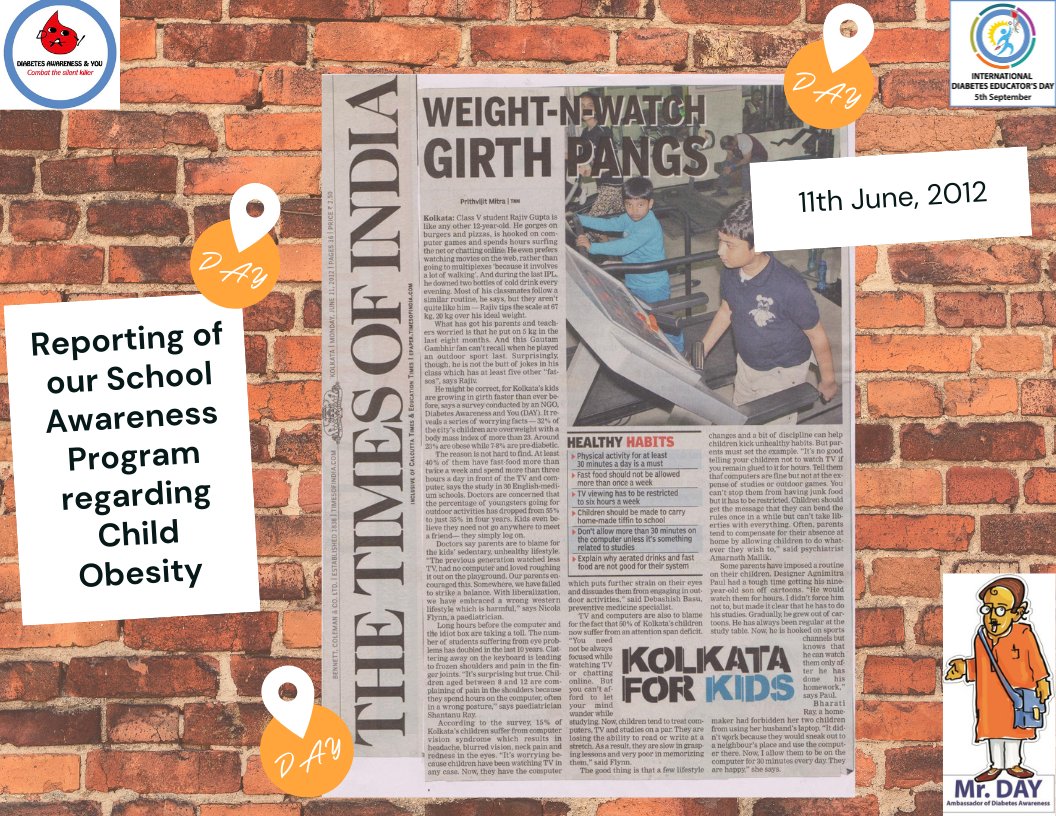 dayorgin1's tweet photo. #JourneyofDAYthroughthelensofmedia
DAY has started its journey in the year 2006 and completed 19 years. In this glorious journey print &amp; electronic media played an important role to spread the message of diabetes awareness among the society. HEARTIEST THANKS to all media. https://t.co/5mgO1maUCC