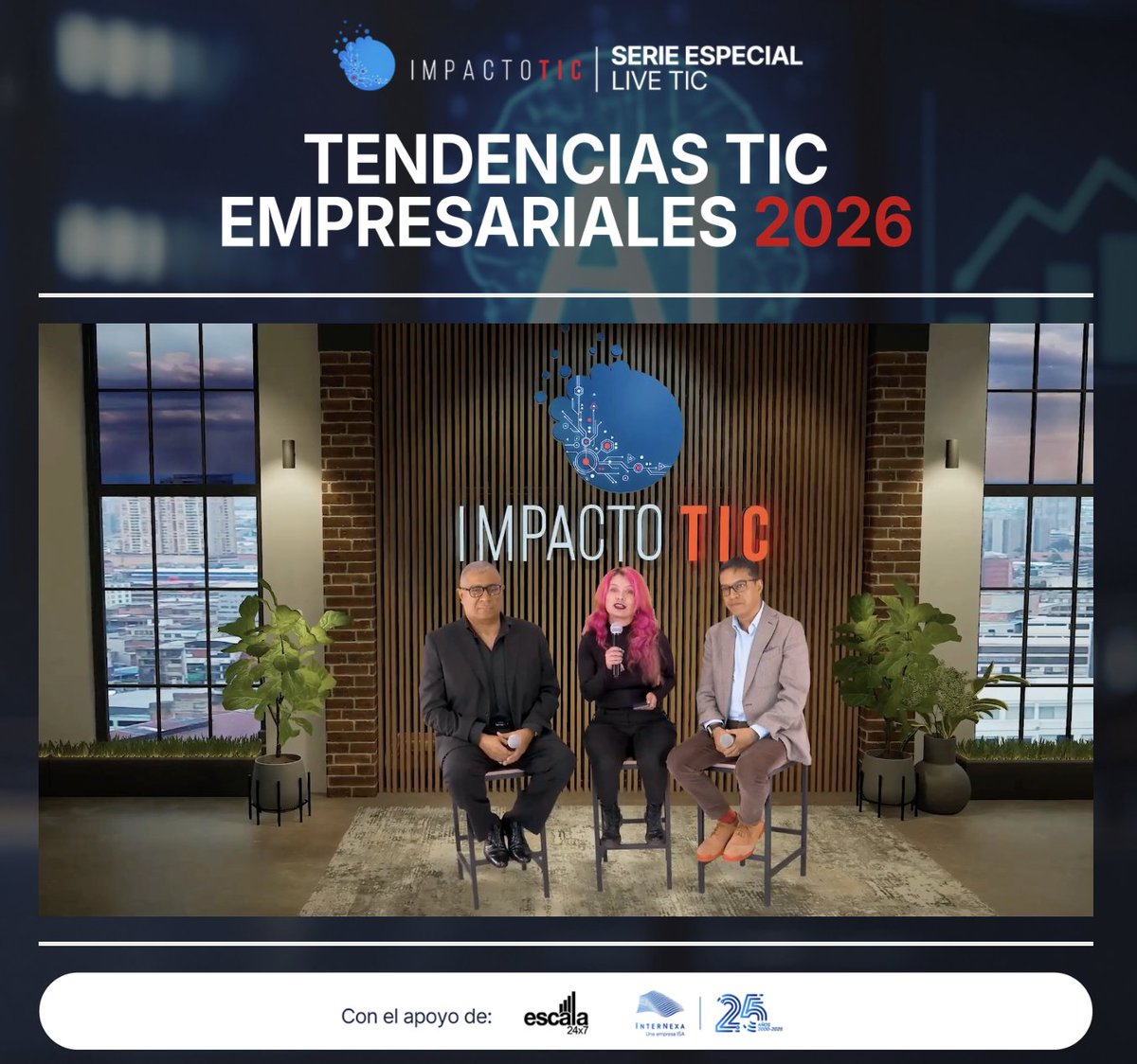 <a href="/sergiogomezh/">Sergio Gomez🌐</a> <a href="/MauricioJaramil/">Mauricio Jaramillo Marín</a> <a href="/Sandradefelipe/">Sandra Defelipe Díaz</a> <a href="/IsaCrisdeAvila/">Isabel de Avila</a> <a href="/ECOPETROL_SA/">Ecopetrol</a> <a href="/AdresCol/">ADRES</a> <a href="/FNAahorro/">FNA AHORRO</a> Continuamos con el siguiente panel de la jornada en #LiveTIC: Tendencias TIC Empresariales 2026.
Participan:
- Fabián Enrique Villalobos Nieto, Vicepresidente de Innovación Tecnológica, Transformación Digital y Ecosistemas de Gobierno de ETB (<a href="/ETB/">ETB</a>).

- Janer Gracia, Director de