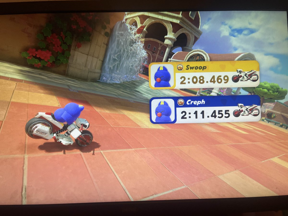 Been playing a lot of MKWorld recently, went on a very up and down couple of sessions with some races losing me around 100 points, before climbing back up to reach a new peak of 8362, also got my salty salty speedway time down 6 seconds from a 2:14 - 2:08.

#MarioKartWorld