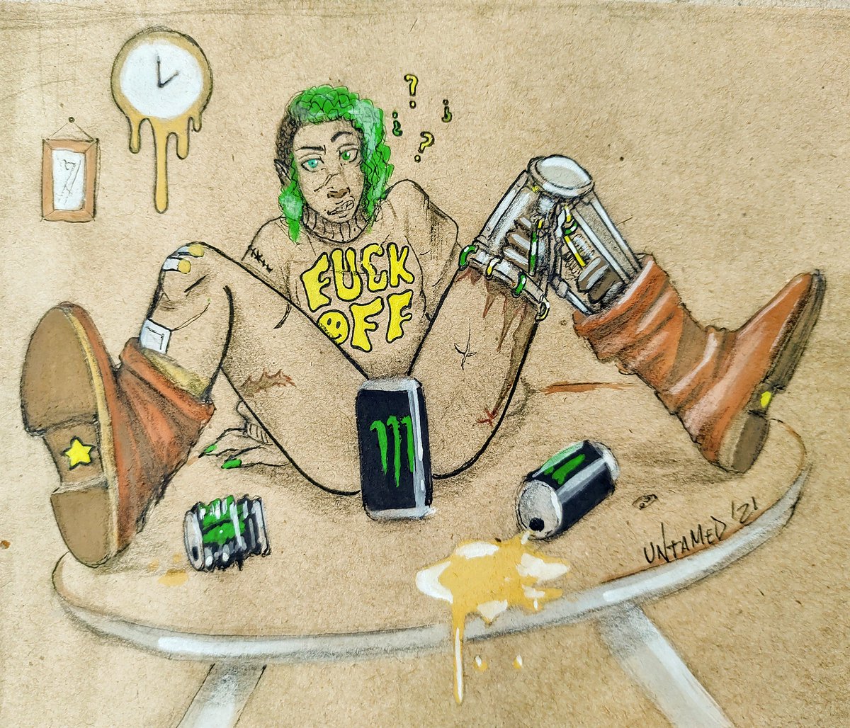 UNtamedFriend's tweet photo. Más representación #disca en el arte! ♿️🌻
#art #ArtistOnTwitter #ocs https://t.co/Z0ejInPy4s