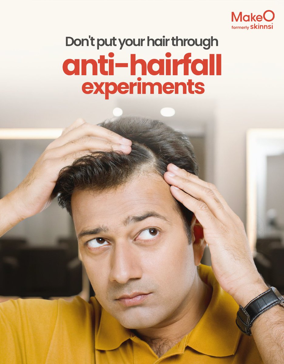 makeO_skin's tweet image. Explore science-backed solutions to combat hair loss. Walk into your nearest MakeO experience centre for a free consultation.

#MakeO #MakeOskin #dullskin #facial #skincare #skintreatment #skinunfiltered #oilyskin #freshskin #hydratingskincare #glowingskin #glow #youngskinforever