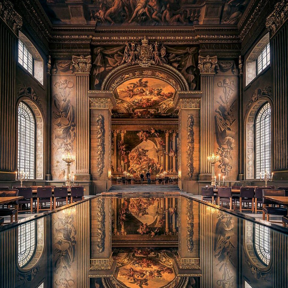 GodsWhisper777's tweet photo. The Painted Hall, Old Royal Naval College, London https://t.co/z3eIUVcUlb