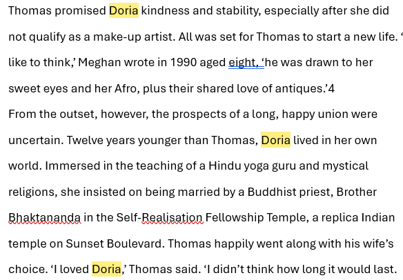 Tamarindos9's tweet photo. There's been a lot of chat about the ILBW's mother.  So I thought it would be worth revisiting "Revenge" by Tom Bower for clues.
1.  What is this "self-realisation Fellowship Temple"?
2.  Who is Jeffrey? (and poor Tom Jr) 
3.  Her infidelities????
4. the absence is not addressed https://t.co/r10Qh4hMCp