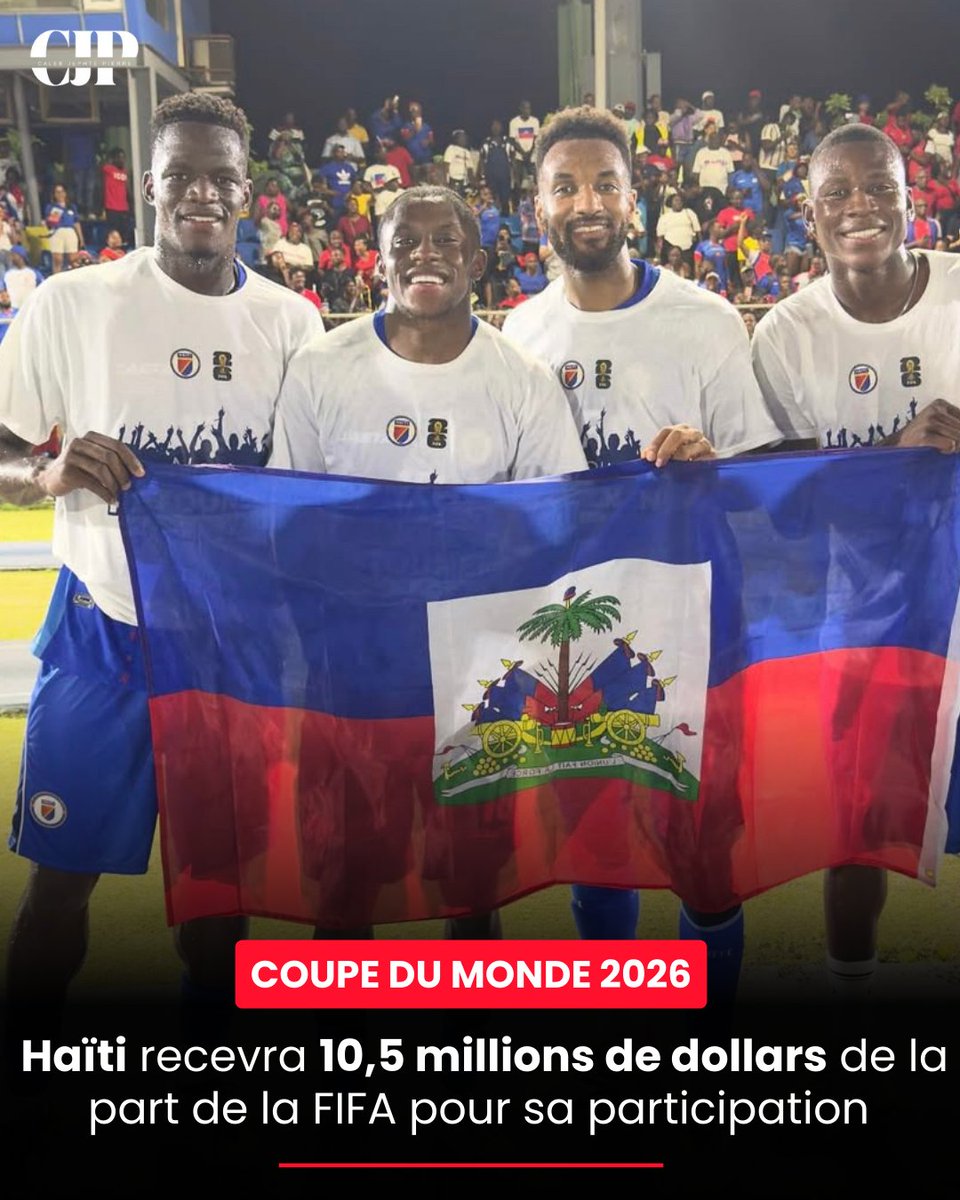 Caleb_Jephte's tweet image. Le Conseil de la FIFA s’est réuni à Doha (Qatar) et a publié des décisions importantes ce mercredi !

En ce qui concerne la Coupe du Monde 2026, chaque équipe qualifiée recevra toute au minimum 10,5 millions de dollars US :  9 millions pour leur qualification et 1,5 million pour…