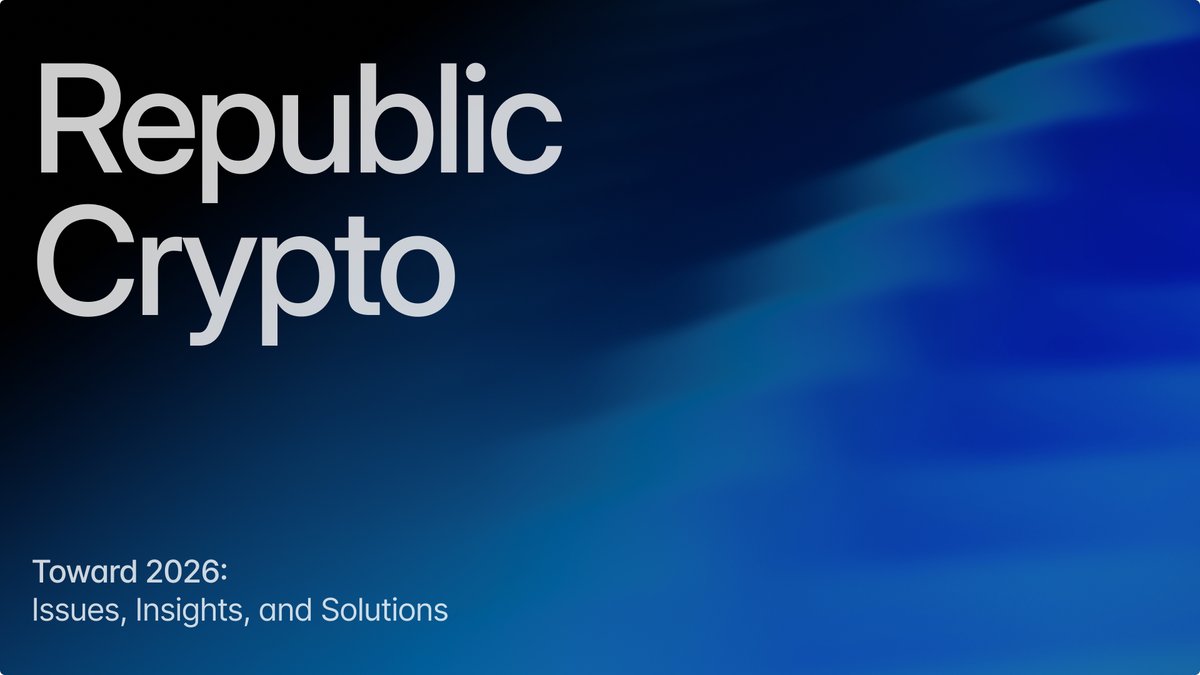 RepublicCrypto's tweet image. The last few years in crypto were dominated by attention: consumer experiments on one side, memecoins and speculation on the other.

A lot of that activity generated noise. 
Less of it translated into durable systems.
 
🧵 Here's our latest analysis &amp;amp; where we turn our focus for…
