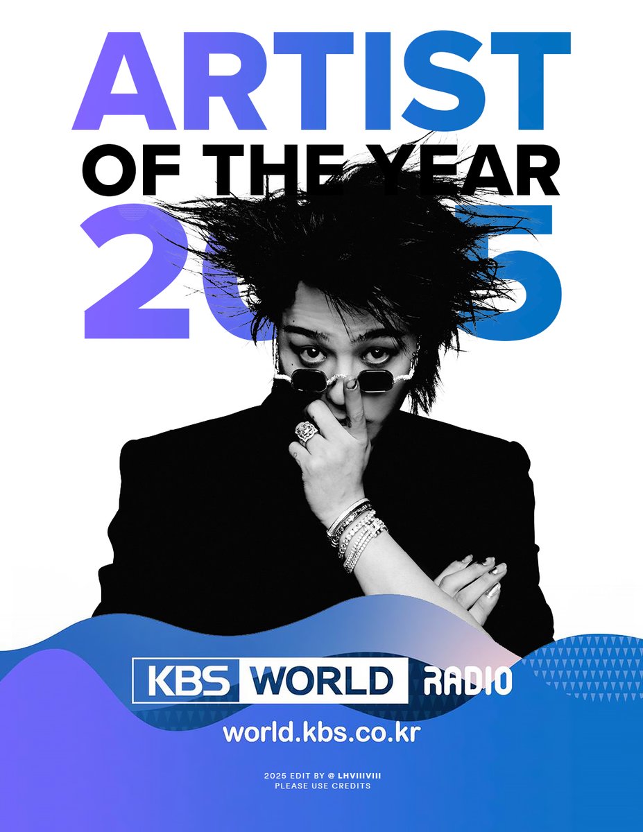 lhviiiviii's tweet image. Congratulations G-Dragon for winning «Artist of The Year» along with BoyNextDoor based on 2025 K-POP Year-End Survey by KBS World Radio. 

«G-Dragon once again proved the status he has consistently established as both a producer and solo artist since his debut, earning a shared…