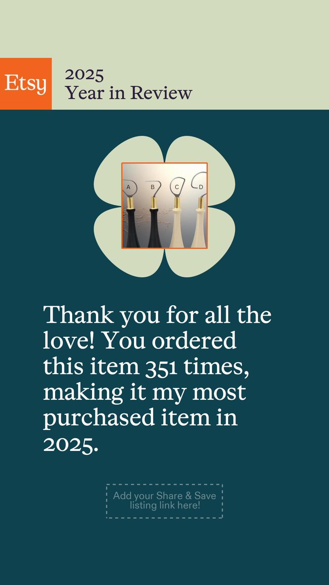 So much love for the people who support us on Etsy. Thank you! 🙏♥️
#pottery #supplies #tools
