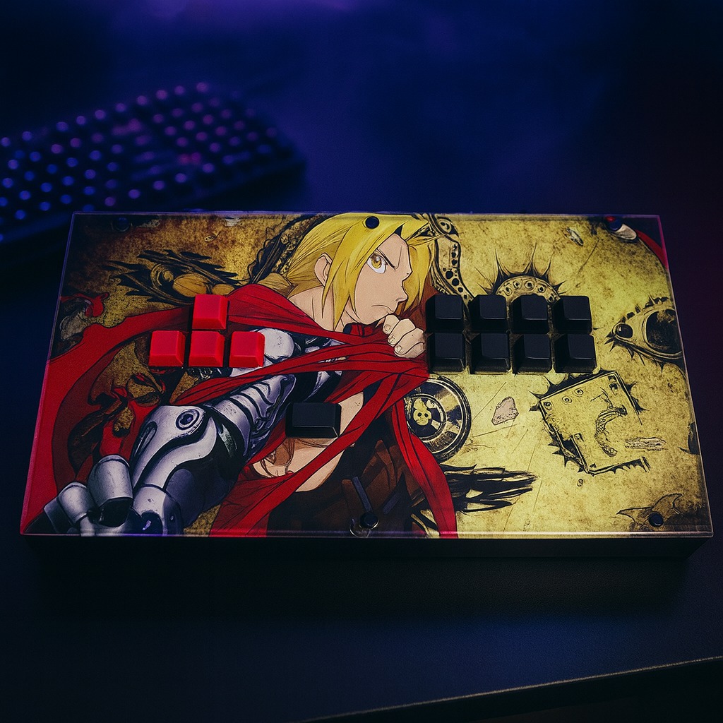 FightBoxArcade_'s tweet image. Time for Equivalent Exchange 🫡🫡🫡
#FullmetalAlchemist

#F5 Fightbox Arcade
Using @brookgamingfans Gen-5 board
Using #Cherry MX Speed #Sliver key switches
Gives you the lowest response time

Grab one with your own artwork 😎
reurl.cc/4bbLV2

#Fightstick #ArcadeStick