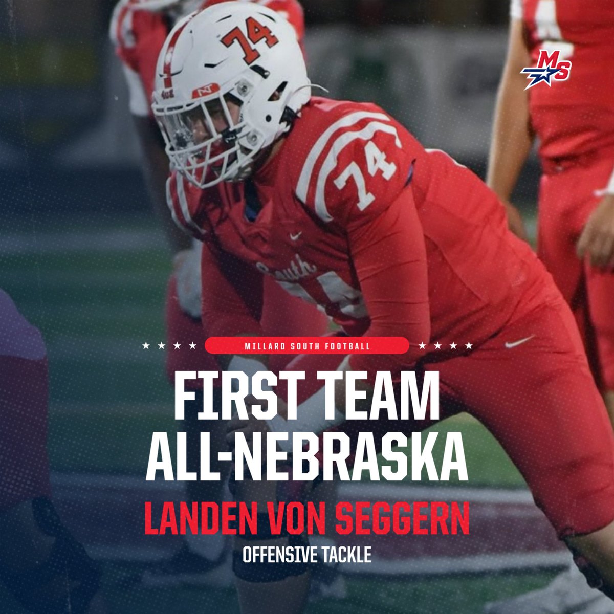 Millard South Football tweet media