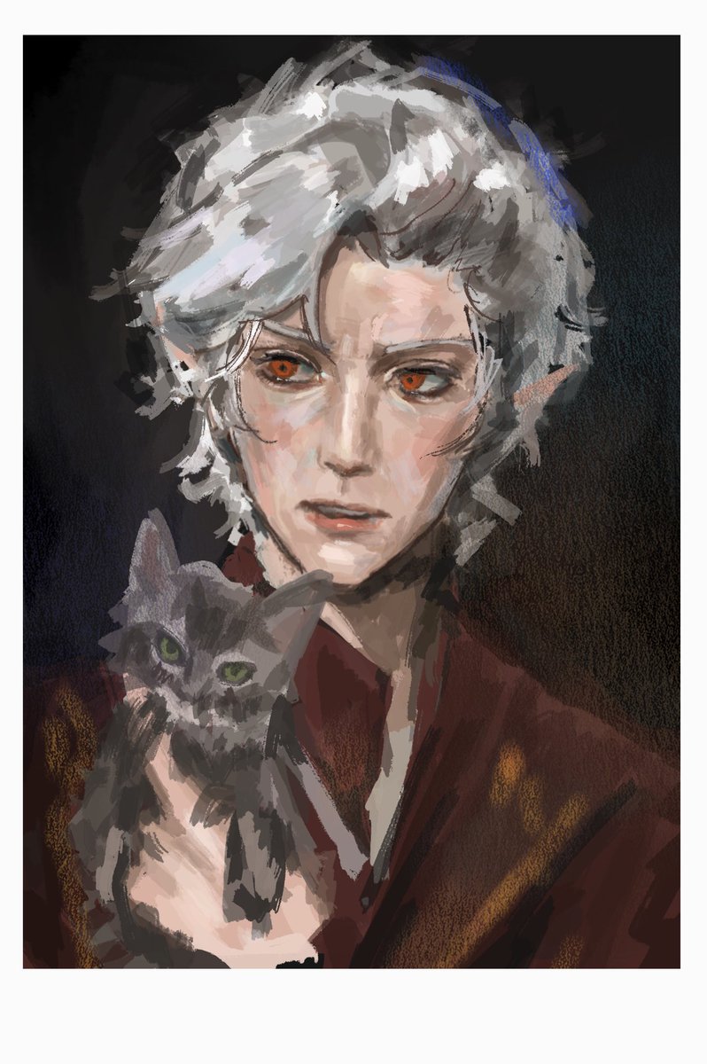 Umbraprayer's tweet image. just bought Baldurs Gate3 two days ago. I didn’t expect to fall in love with Astarion this fast 
#BaldursGate3 #Astarion