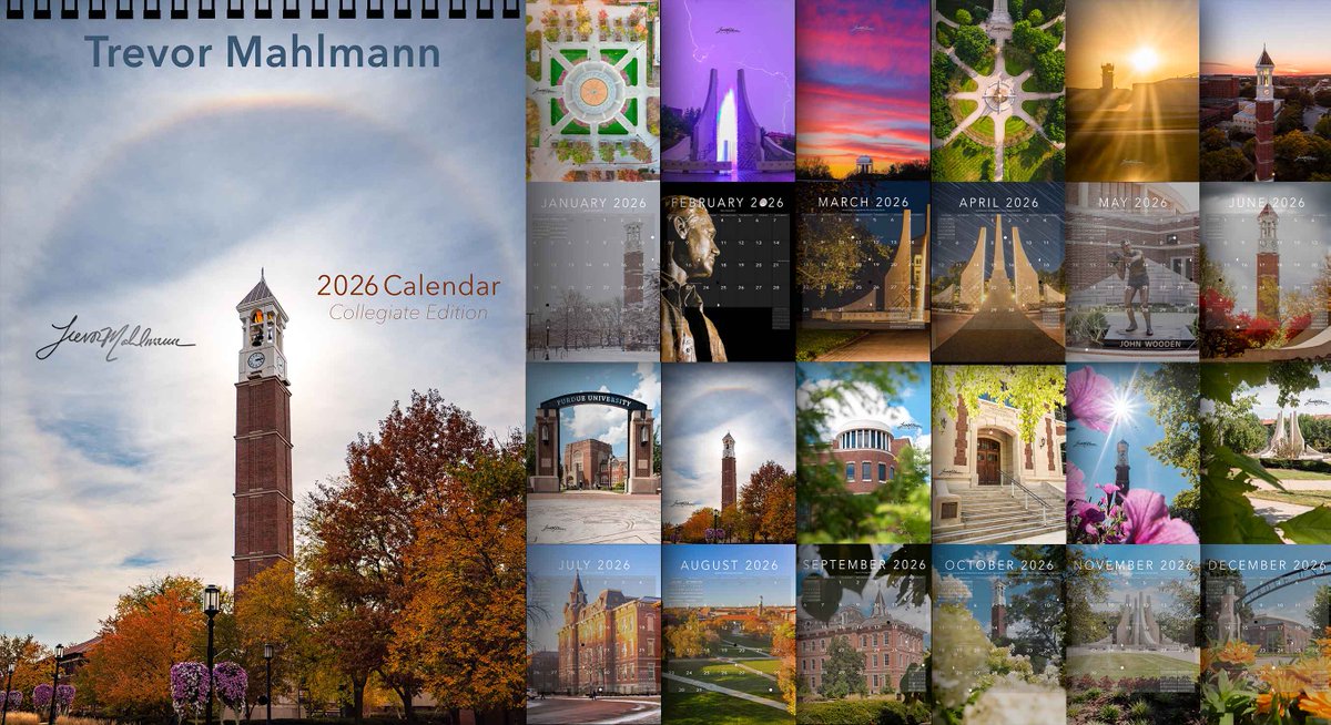 Grab one of my '10th Anniversary' or Collegiate 2026 Wall Calendars and get a free shipping upgrade to ensure on-time U.S. holiday delivery! 📦🎄🎁 
If you're in the U.S., I guarantee your gift making it on-time!

🔟📆🔗 tmahlmann.com/product/trevor… 
🚂📆🔗 tmahlmann.com/product/trevor…