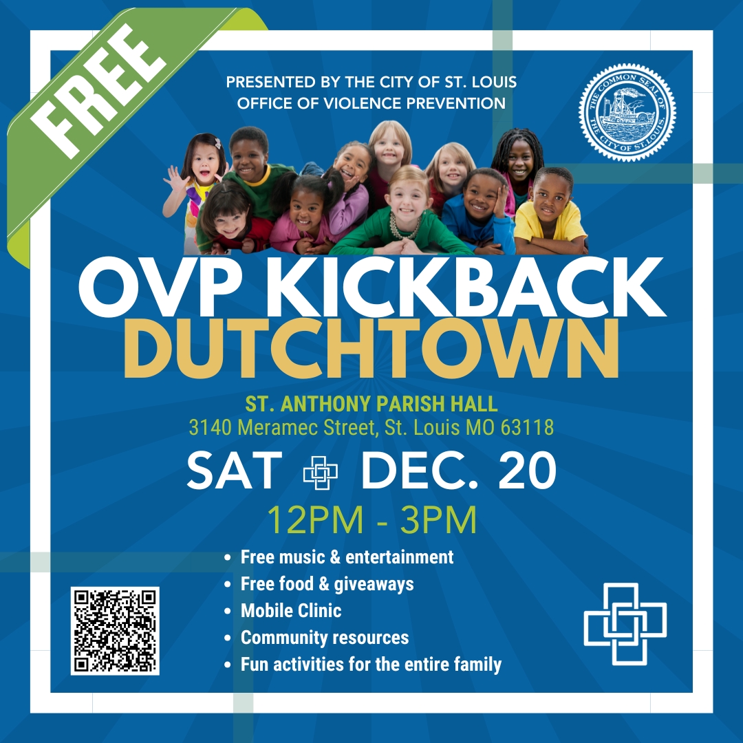 STL_IHN's tweet image. 📢 Join us for the #OVPKickback in Dutchtown!

📅 Dec 20
⏰ 12PM–3PM
📍 St. Anthony Parish Hall (3140 Meramec St.)

FREE food, music, family fun &amp;amp; community resources—plus a mobile clinic and giveaways. Visit IHN’s table to connect with community support.

#3stepsback #Gunsafety