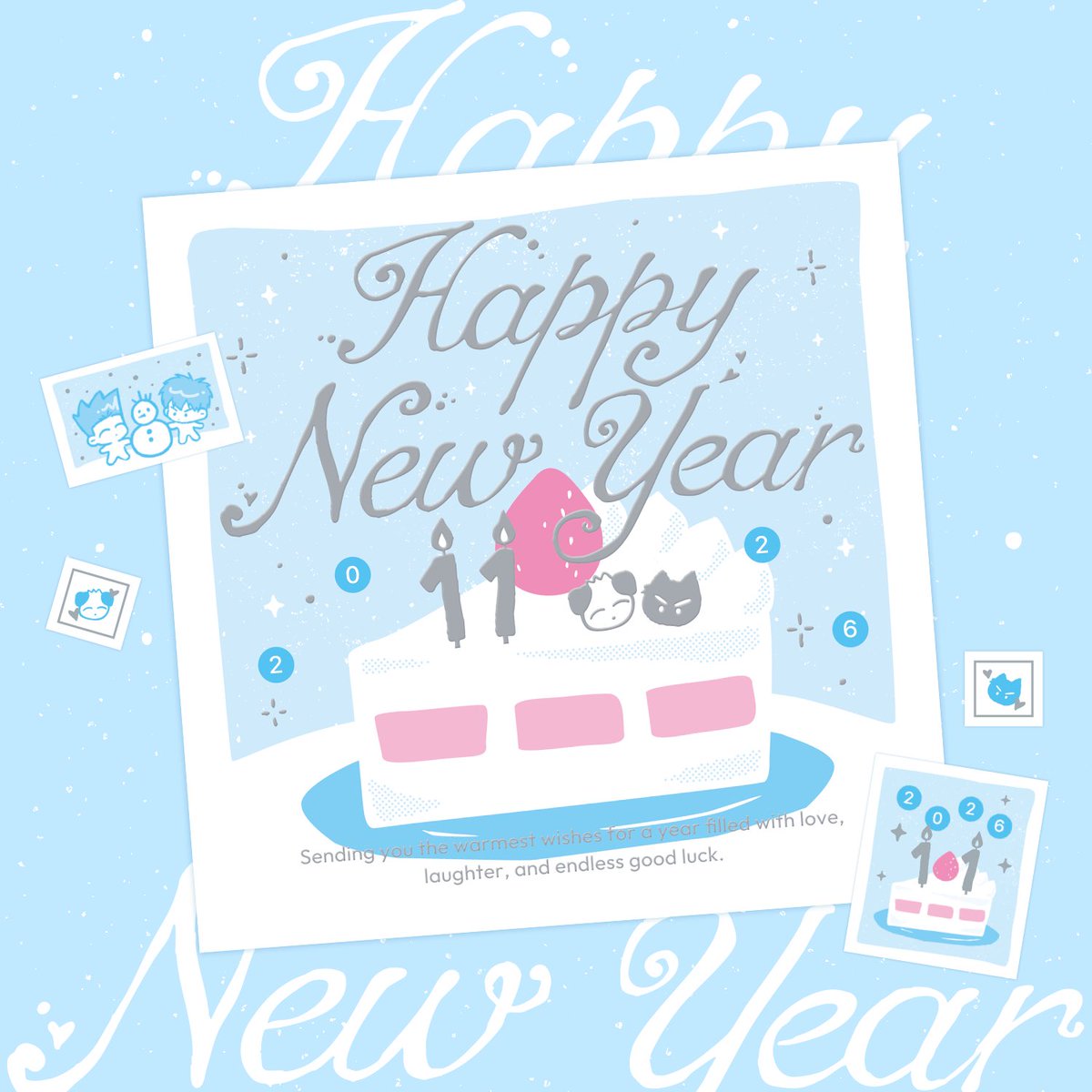 🩵센루 연하장&amp;스티커 나눔🩵

작지만 올해도 연말나눔을..❄️
넘 급하게 만드느라 주문을 이미 해놔서 수량제한이 있는데 그래도 작년과 비슷하게 넣어뒀으니 괜찮지않을까 합니다..
송구하지만 준등기 비용을 받사오니 괜찮으신 분들만..🥹

오픈: 18일 19:11
비번: 센루
🔗 tmm.im/p/58138