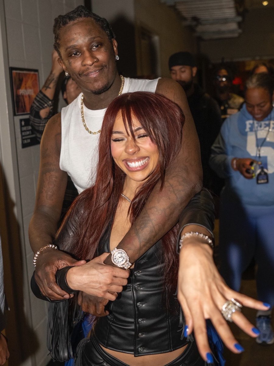 Complex's tweet image. Mariah The Scientist and Young Thug. Congrats ❤️💍