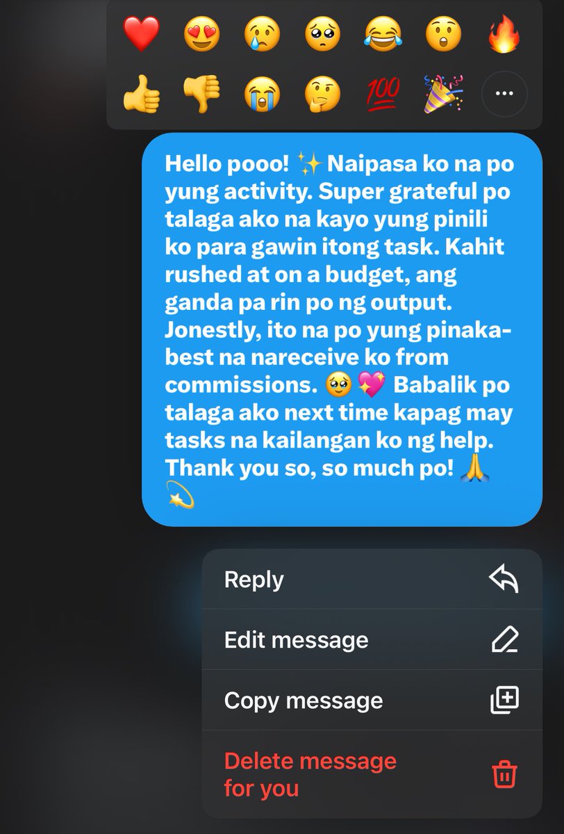 Legit commissioner that gives quality outputs. 💌 #Vouch 

🔖 #ulap_reviews #sobcore_reviews