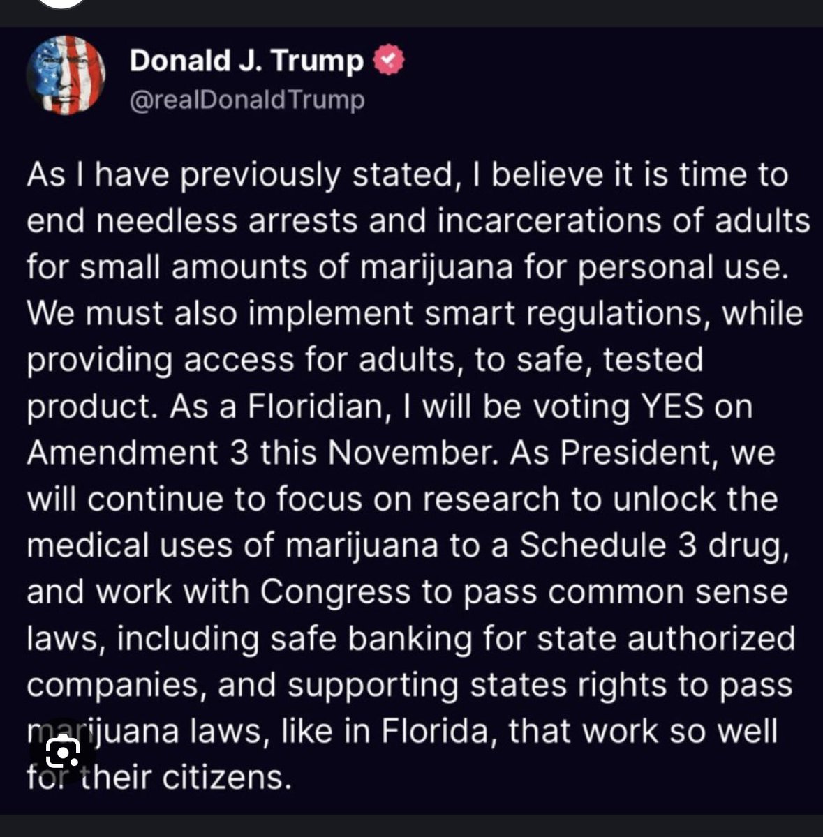 <a href="/IngrahamAngle/">Laura Ingraham</a> HOW DARE you prohibitionist to try to take away our medication, if it wasn’t for Trump, I could NEVER vote for a party with people like you in it. Only an alcoholic would make this post. 58% of R’s think cannabis should be legal, 74% rescheduled Trump supports cannabis reform!