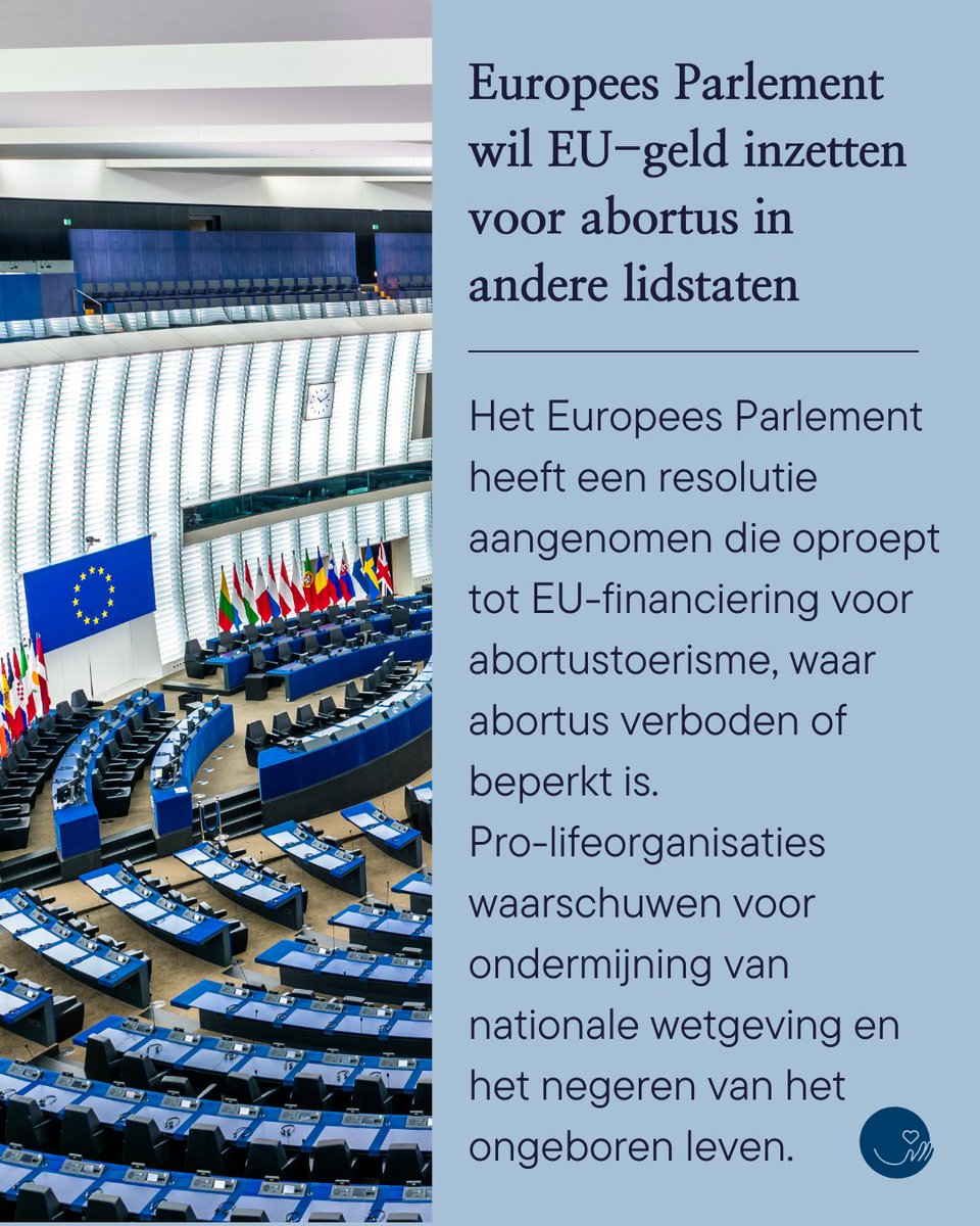 Met een aangenomen resolutie in het Europees Parlement wordt de deur opengezet voor het financieren van abortus met EU-middelen, ook over landsgrenzen heen. Daarmee dreigt abortusbeleid van lidstaten te worden ondermijnd en raakt het ongeboren leven verder uit beeld.

Lees hier