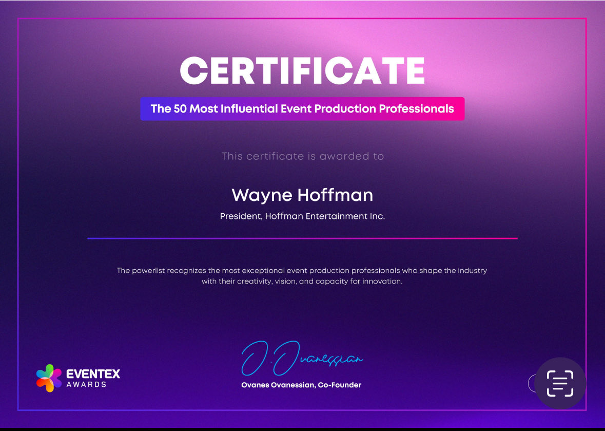 I’m proud to announce I’ve been voted as one of the most influential event production professionals! 🏆 

#eventprofs #meetingprofs #eventtech