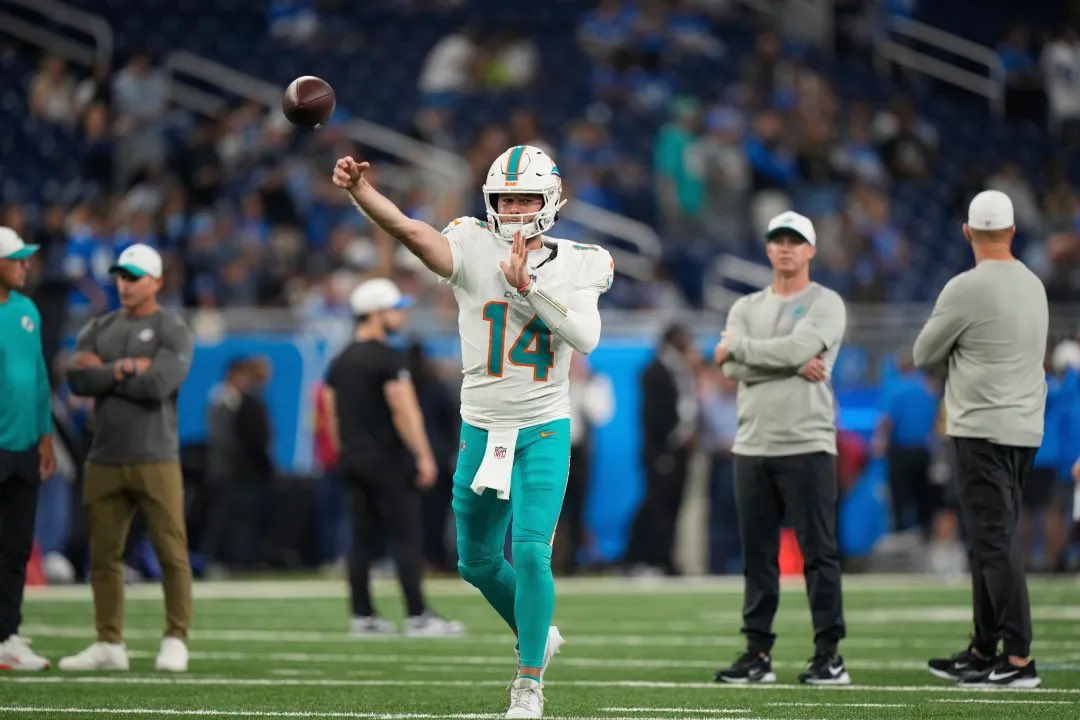 The #Dolphins paid Zach Wilson $6 million to come in and back up