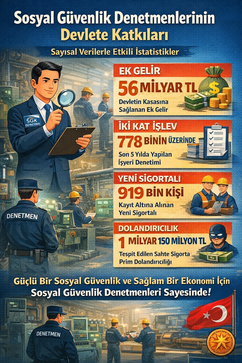 Kayıt dışı istihdamla etkin mücadelenin yılmaz neferleri #SGKDenetmenleri bu düzenlemenin dışında tutulamaz.
Merkez-Taşra ayrımına tabi tutulan meslekler bu düzenlemede #nedenyok 

#SGKDenetmenleri tarafından yapılan denetimlerin kamuda oluşturduğu katma değer yok sayılamaz.