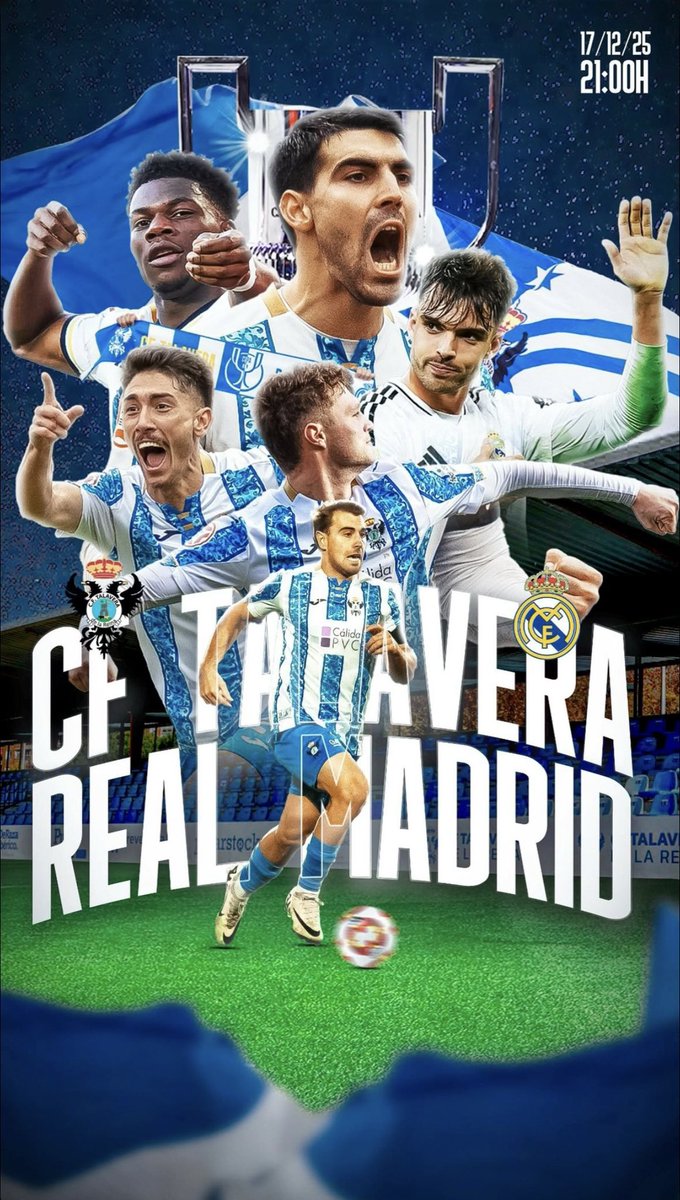 elcarran's tweet image. 🔵⚪️ | Trabajo realizado para el CF Talavera en el encuentro frente al Real Madrid, correspondiente a la Copa del Rey.