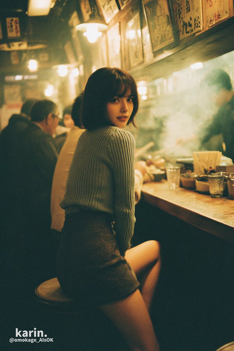 Sitting on the wooden seat, waiting for our eyes to meet