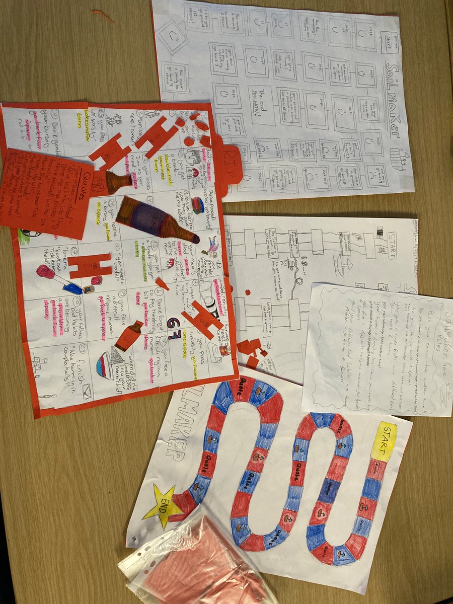 IRALanguages's tweet image. Great levels of creativity from the National 5 pupils of Mr O'Neill's English class this week! To revise for their Scottish Set Text exams, the class were making revision board games. Well done everyone! @IrvineRoyalAcad