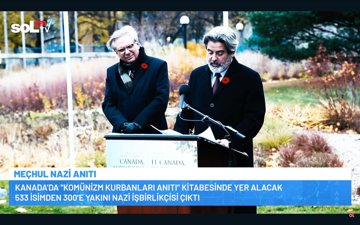 Meçhul Nazi Anıtı 
Kanada'da açılışı iki yıl önce yapılan Komünizmin Kurbanları Anıtı, "kurbanların" yarısından fazlası Nazi çıkınca tıkandı. Çare geçtiğimiz günlerde bulundu...

youtu.be/k7HOqNIOPyk?si… 

<a href="/YouTube/">YouTube</a> aracılığıyla