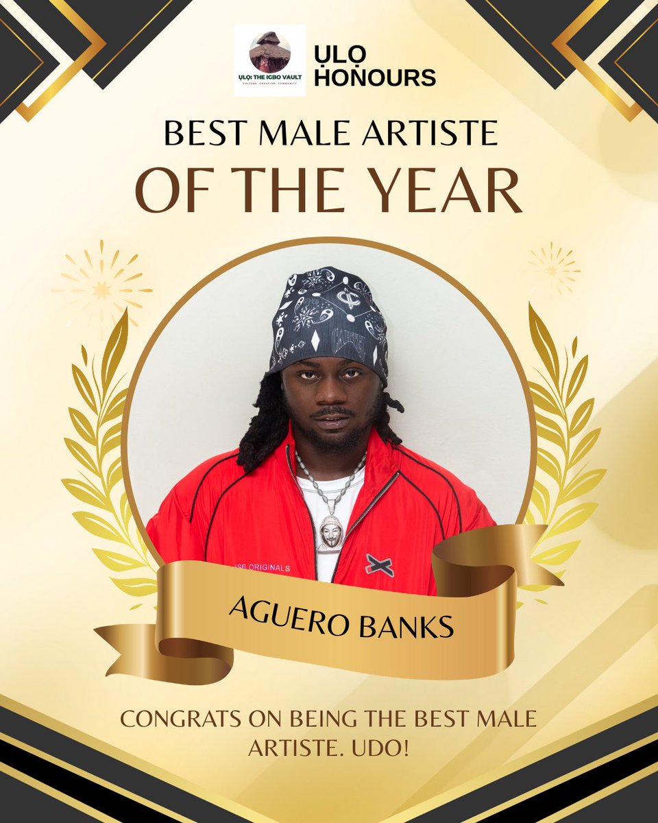 Uloigbovault's tweet image. 22. BEST MALE ARTISTE OF THE YEAR @aguero__banks 

Congratulations 🎉🎉