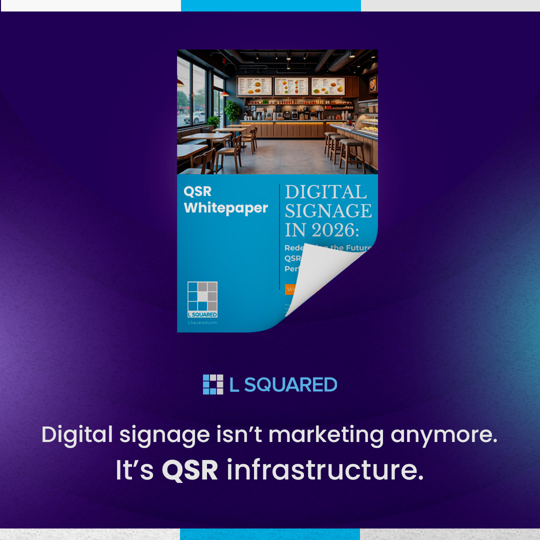 LSquaredDigital's tweet image. Speed, accuracy, and consistency don’t happen by accident.
When menus, pricing, and dayparts move with operations, screens become infrastructure.

Get the 2026 QSR Digital Signage Report (free): 1eb4h.share.hsforms.com/21hbkmUH7RxyBe…

#digitalsignage
#digitalsignageforrestaurant