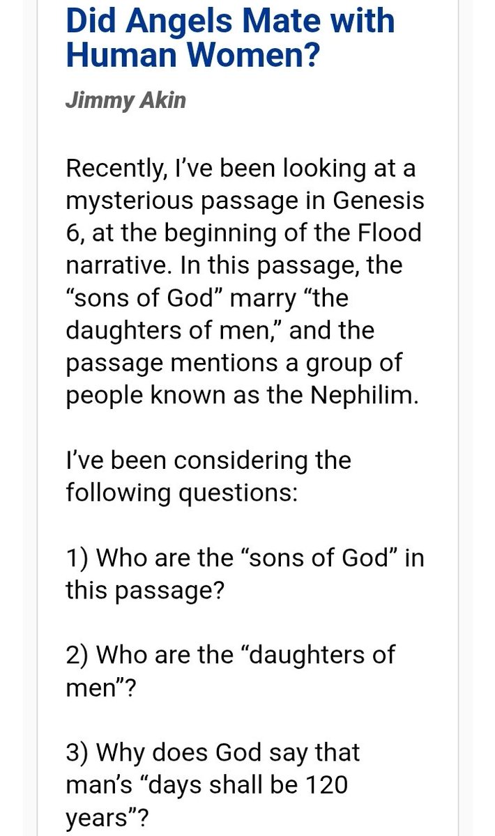 feasibilian's tweet image. @catholiccom #CatholicAnswers
No, this didn't happen. You actually have to question this obvious mythological story? Angels are storybook characters. You people are really unintelligent and embarrassing.
