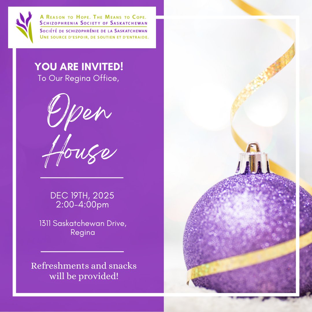 Schizophrenia Society of Saskatchewan tweet media
