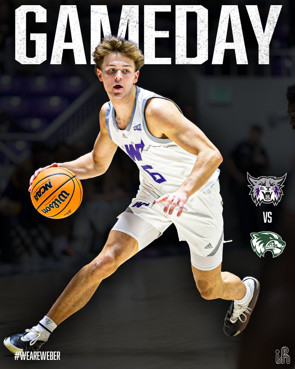 WeberStateMBB's tweet photo. ‘Cats GAMEDAY! 

🏀: at Utah Valley 
📍: Orem, UT
🕖: 6:00 p.m.
📺: ESPN+
📻: 103.1 FM 
📊: https://t.co/raYdZXvxOS

#WeAreWeber \\ #BigSkyMBB https://t.co/hE5YGG3lic
