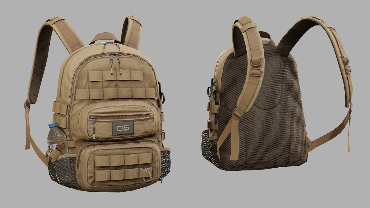 A ready-made model of a tactical backpack for <a href="/s8box/">s&box</a> 
9950 tris