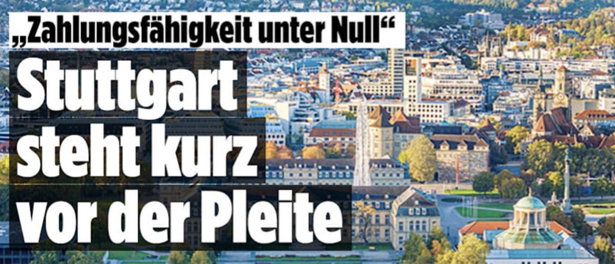 Das ist natürlich ärgerlich, aber wenn ich es irgendwem gönne pleitezugehen, dann ist es den beschissenen Schwaben