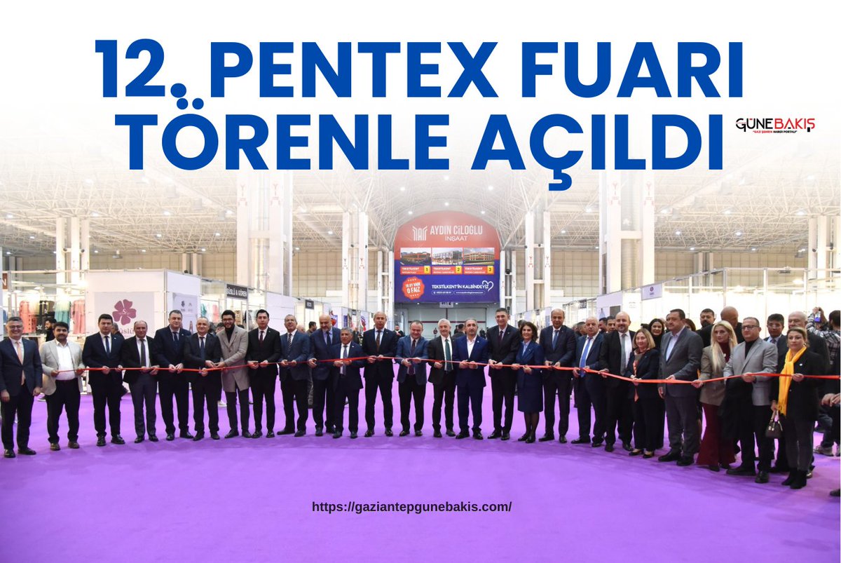 12. PENTEX Fuarı törenle açıldı gaziantepgunebakis.com/haber/23784-12… <a href="/gso_kurumsal/">Gaziantep Sanayi Odası</a> #Gaziantep